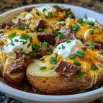 Crockpot Loaded Steak Potato