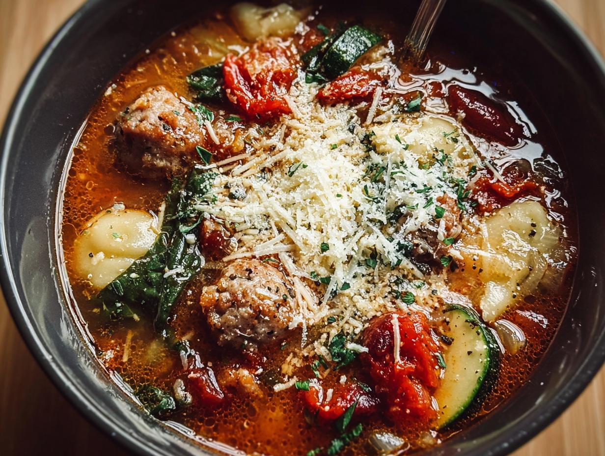 Crockpot Tuscan Sausage Soup