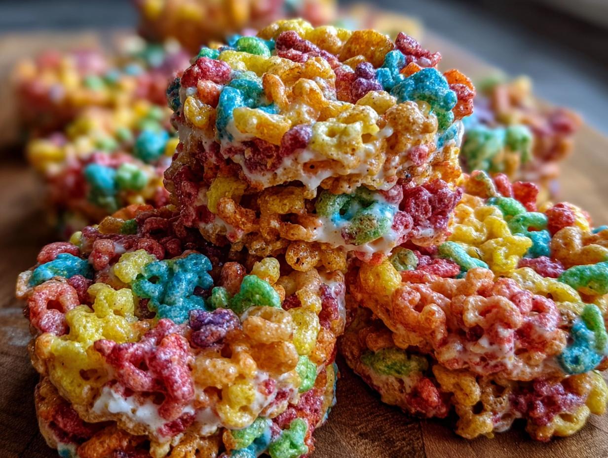 Fruity Pebbles Treats Delightful