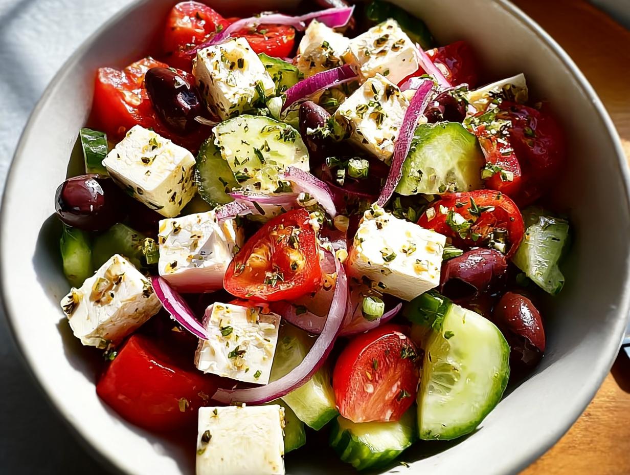 Greek Salad: 1 Perfect Mediterranean Bite - Greek Salad - additional detail
