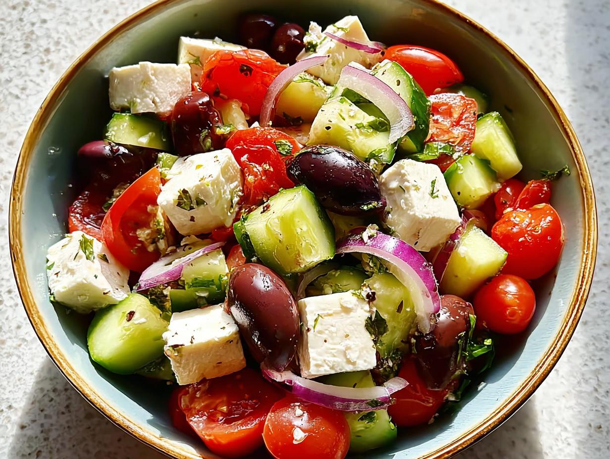 Greek Salad: 1 Perfect Mediterranean Bite - Greek Salad - additional detail
