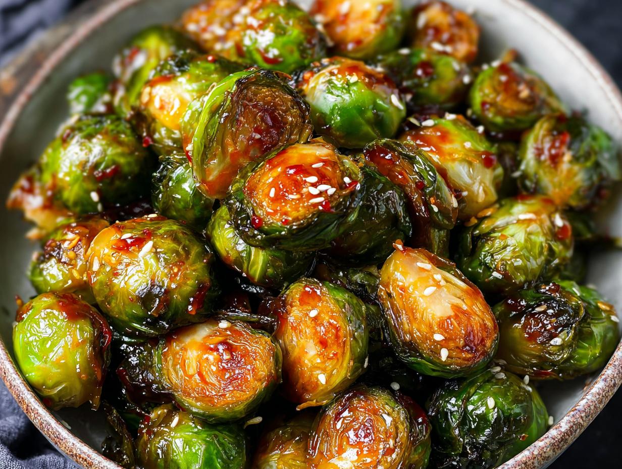 Honey Sriracha Brussel Sprouts
