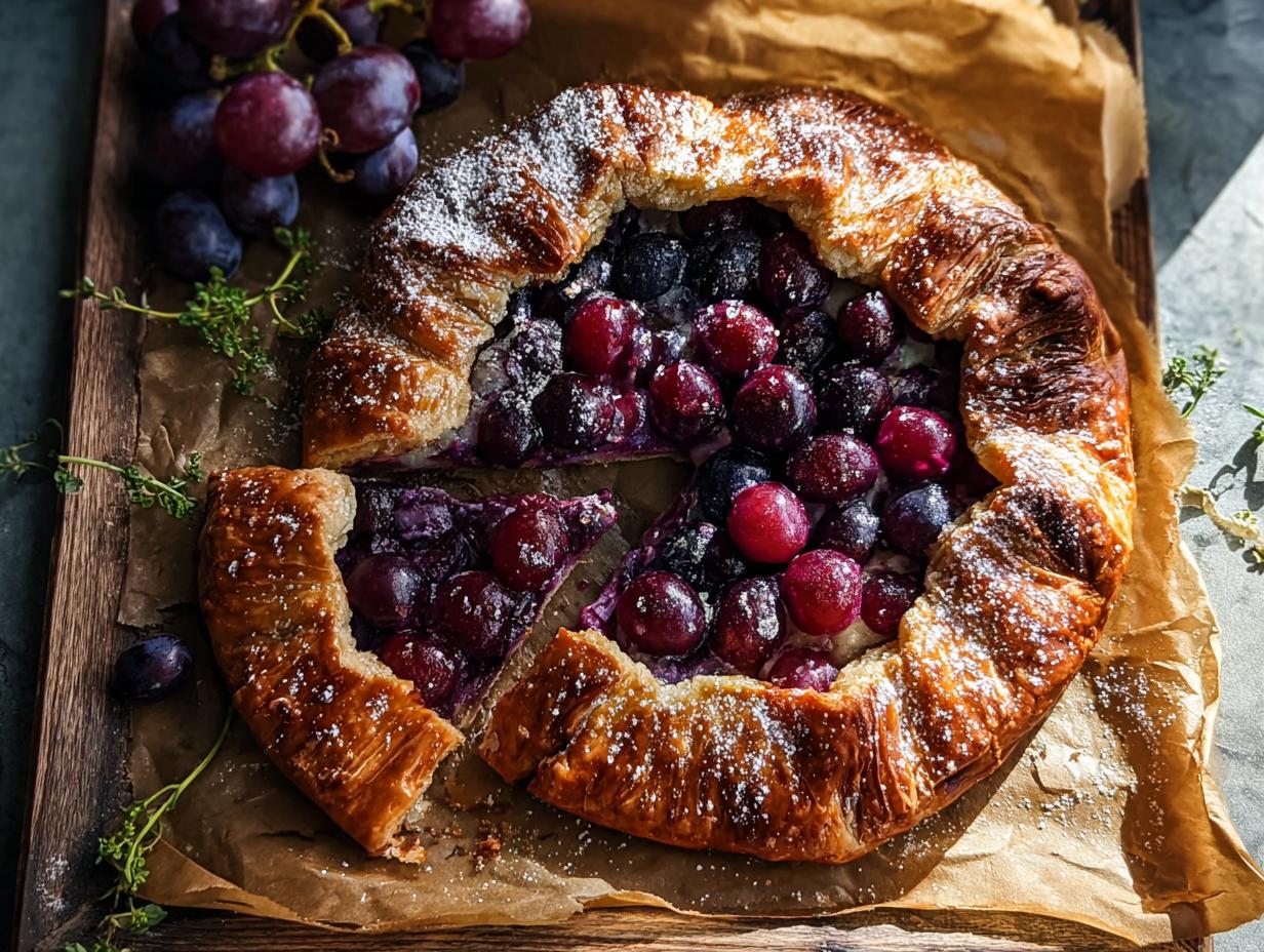 Amazing Jammy Grape Galette: 1 Easy Recipe - Jammy Grape Galette - additional detail