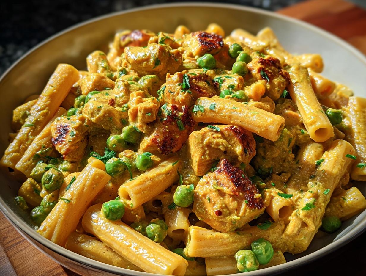 Mild Curry Chicken Pasta: 25 Min Flavorburst - Mild Curry Chicken Pasta - additional detail