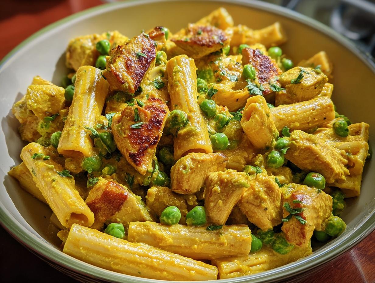 Mild Curry Chicken Pasta: 25 Min Flavorburst - Mild Curry Chicken Pasta - additional detail
