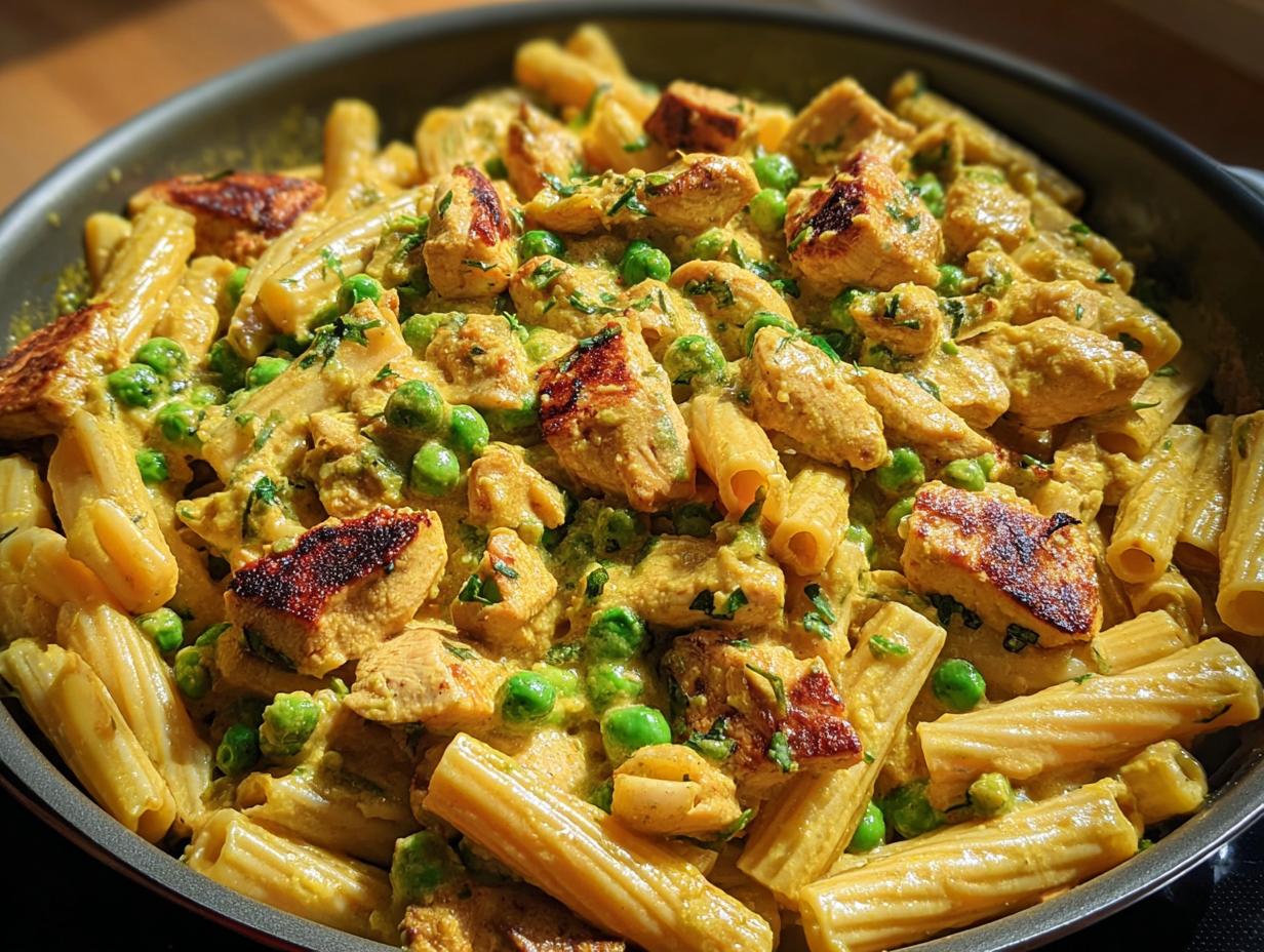 Mild Curry Chicken Pasta