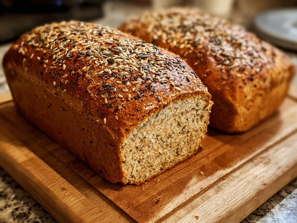 Multi Seed Honey Wheat - close-up of baked loaves