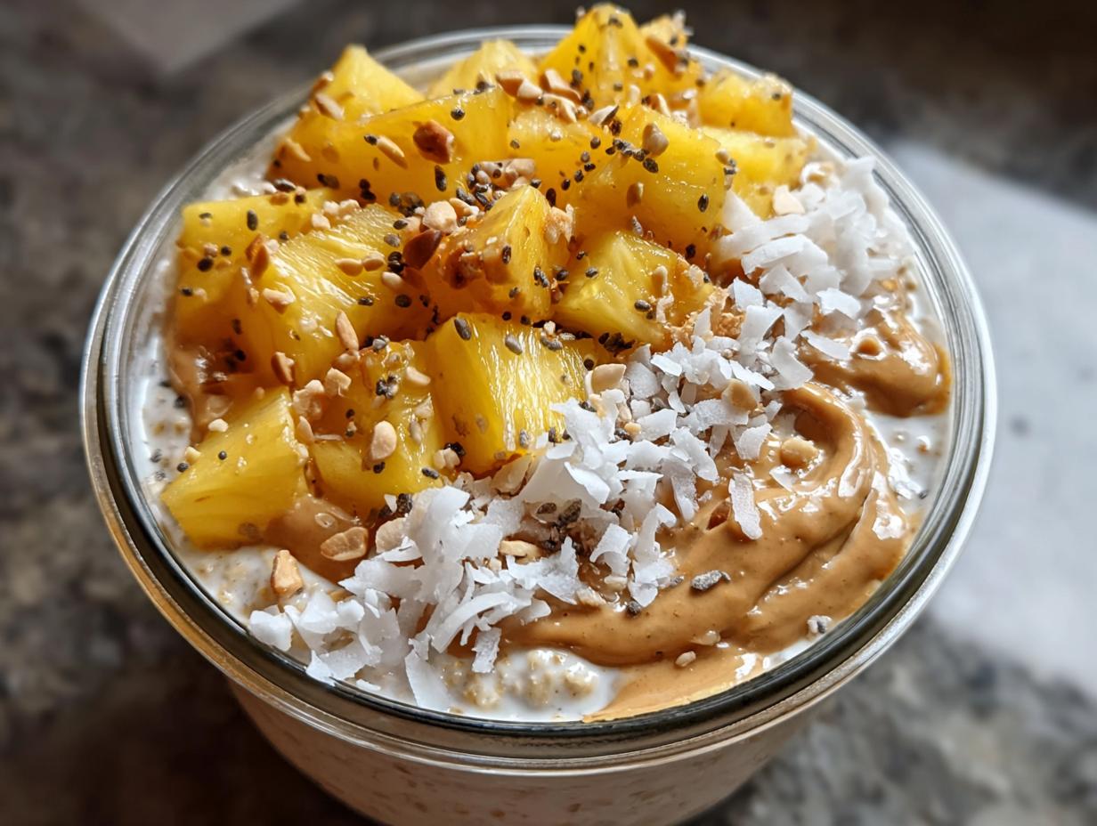 Overnight Oats Tropical Peanut: 1 Blissful Jar - Overnight Oats Tropical Peanut - additional detail