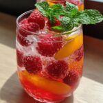 Raspberry Peach Lemonade Refreshing
