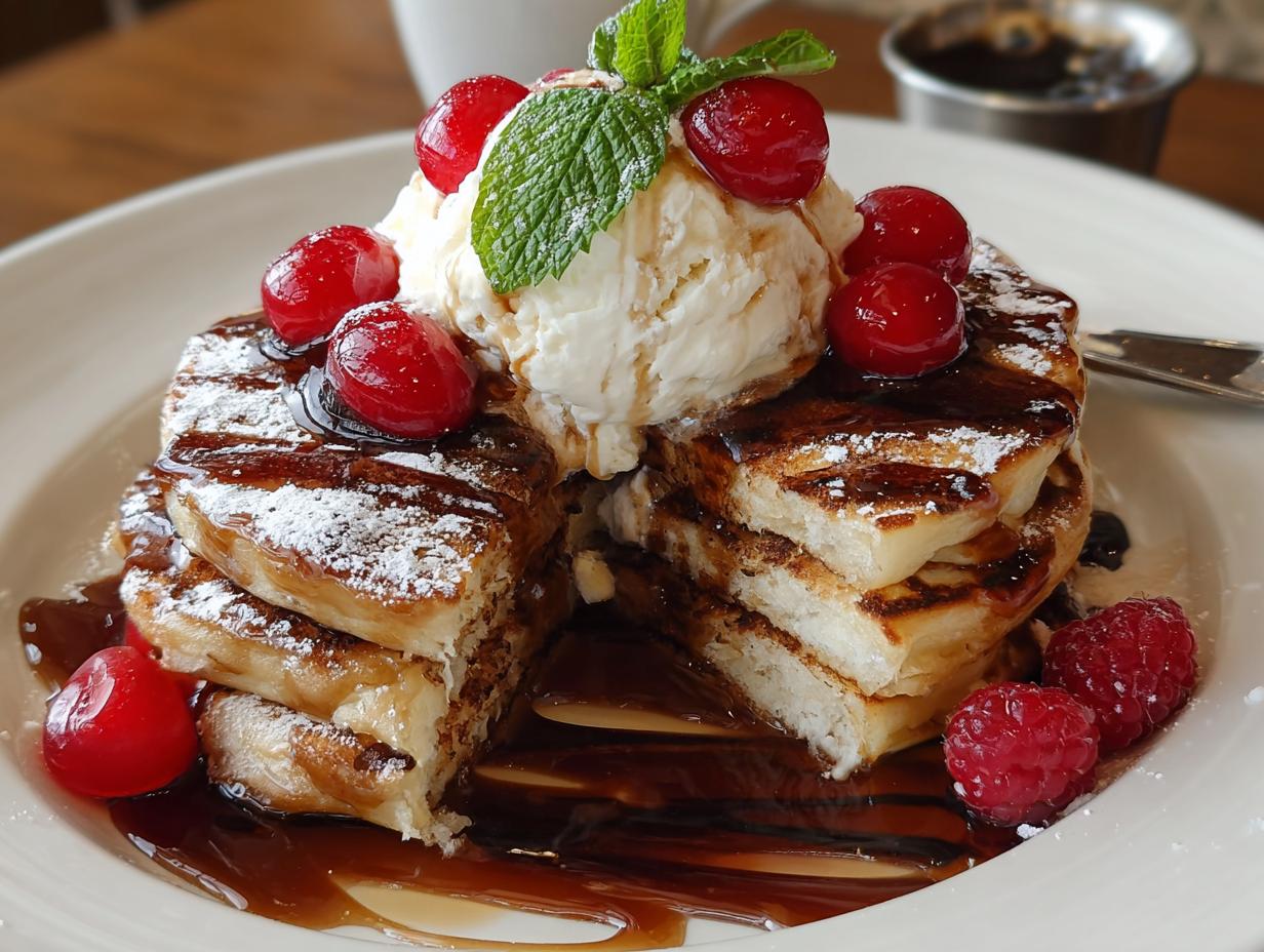 Rebel Root Beer Float: Amazing Pancakes - Rebel Root Beer Float - additional detail