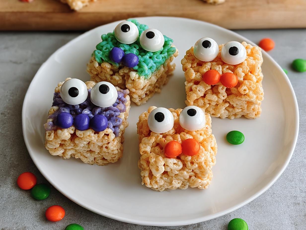 Rice Krispie Monster Treats