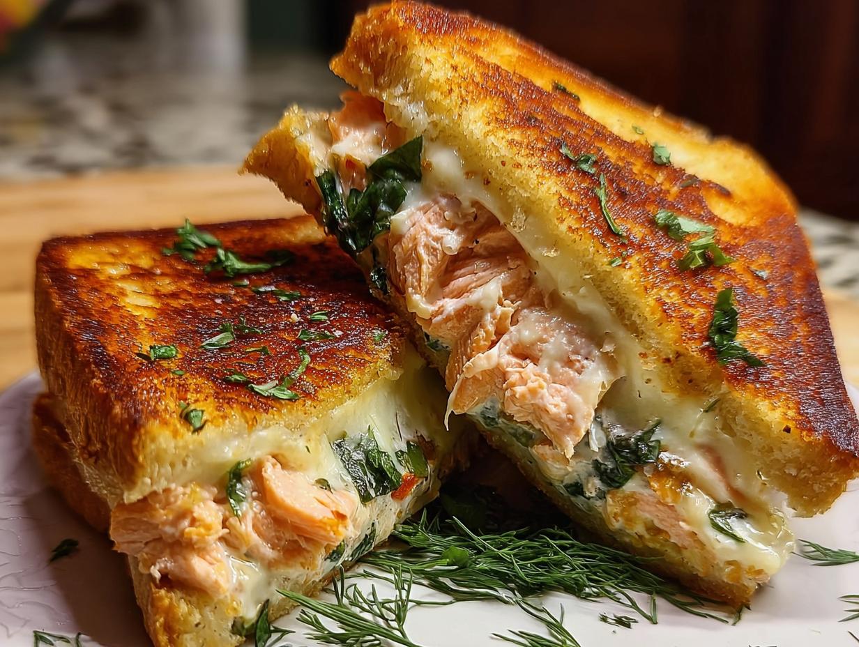 Salmon Grilled Cheese: 2 Delicious Twists - Salmon Grilled Cheese Delightful - additional detail