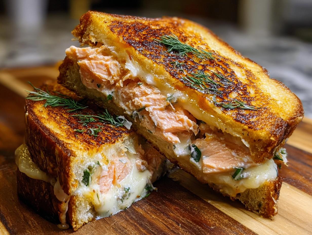 Salmon Grilled Cheese: 2 Delicious Twists - Salmon Grilled Cheese Delightful - additional detail