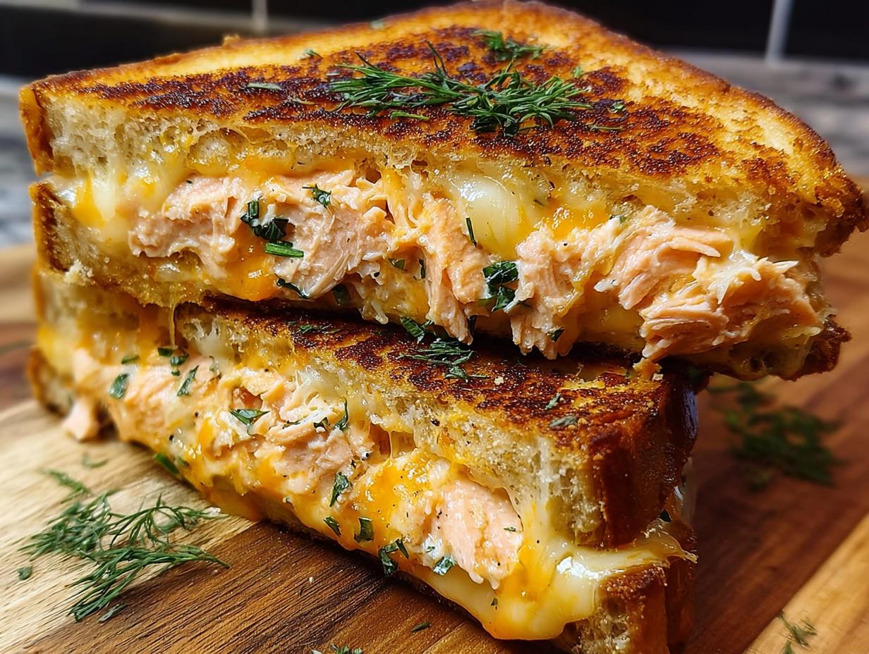 Salmon Grilled Cheese Delightful
