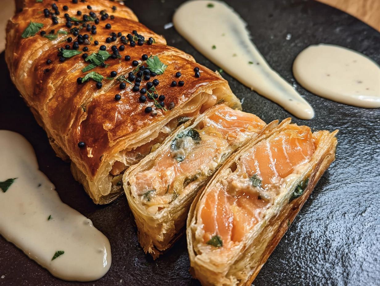 Amazing Salmon Strudel: Quick & Easy Recipe - Salmon Strudel - additional detail