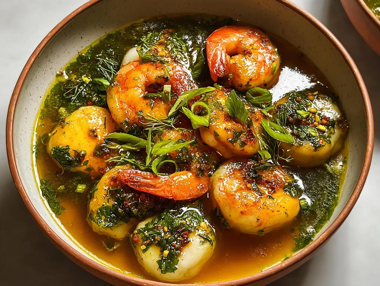 Shrimp Chochoyotes Smoky Herby