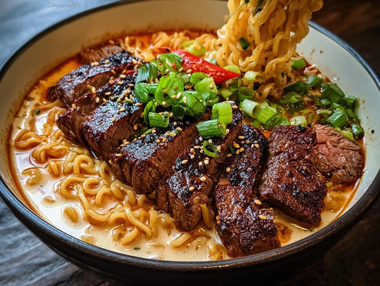 Spicy Korean Ramen Grilled