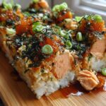 Spicy Salmon Sushi Bake