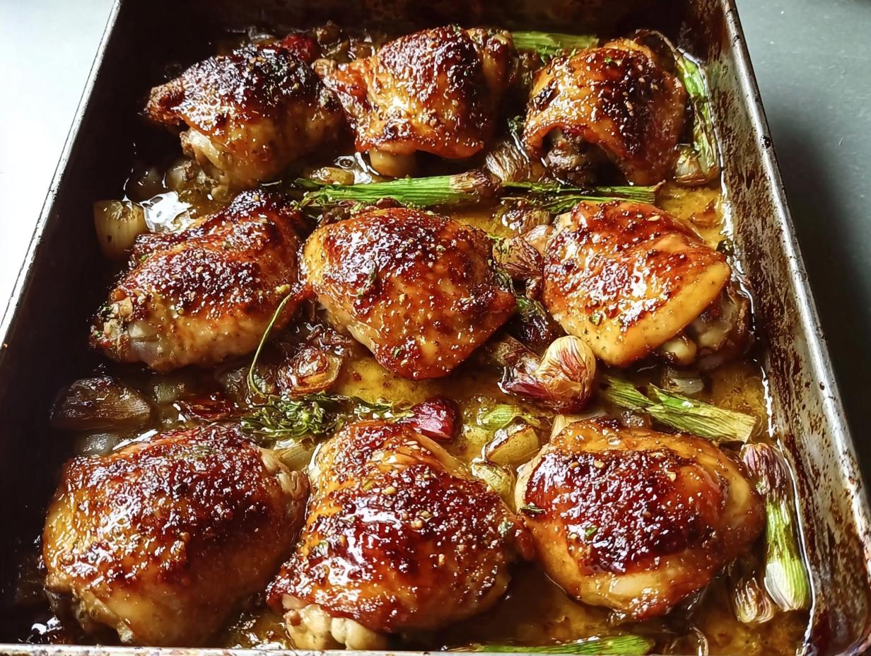 Sticky Chinese Five Spice Chicken glazed and ready to serve
