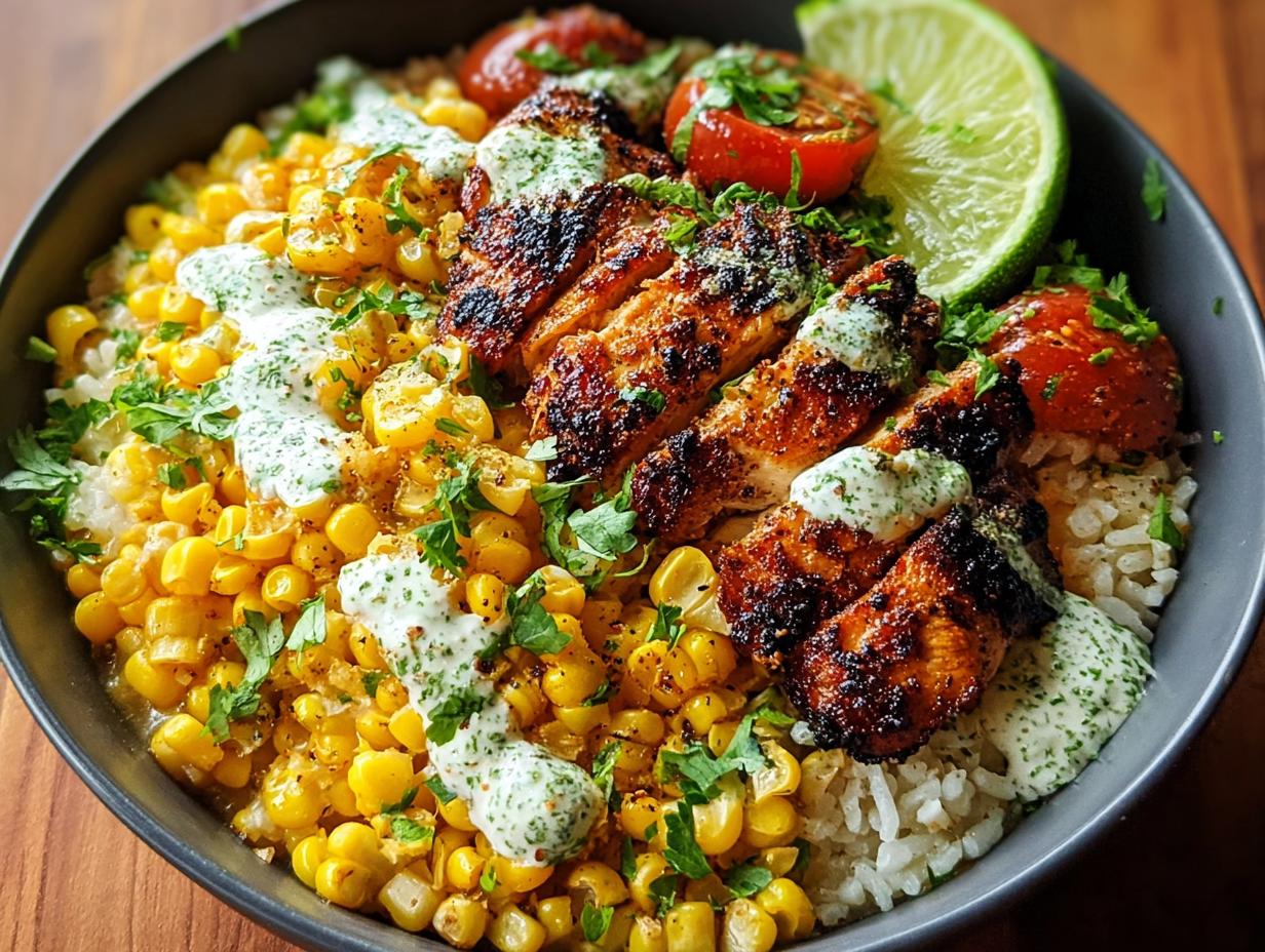 Street Corn Chicken Bowl