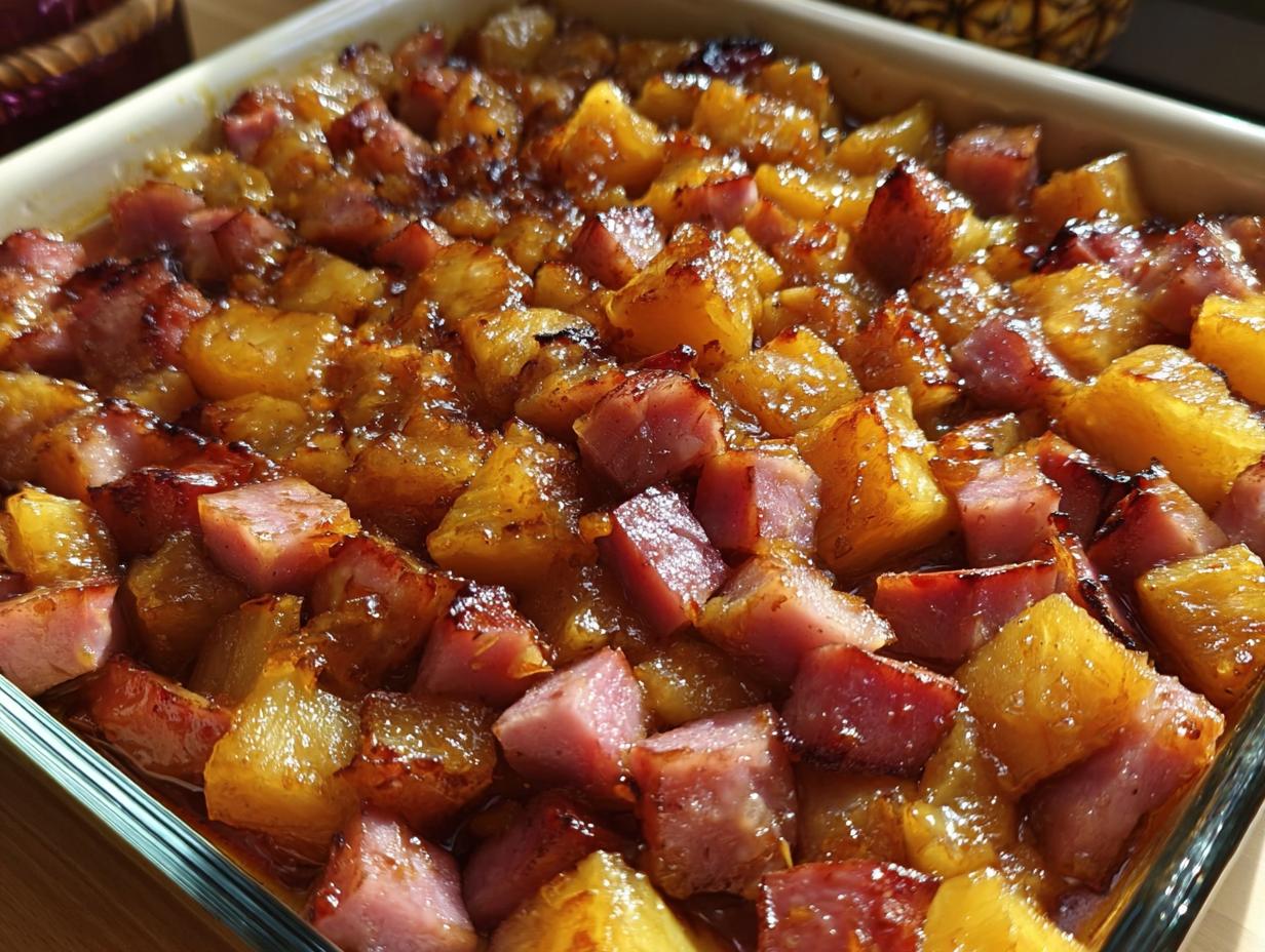 Sweet Pineapple Ham Bake: 30-Min Holiday Bliss - Sweet Pineapple Ham Bake - main visual representation