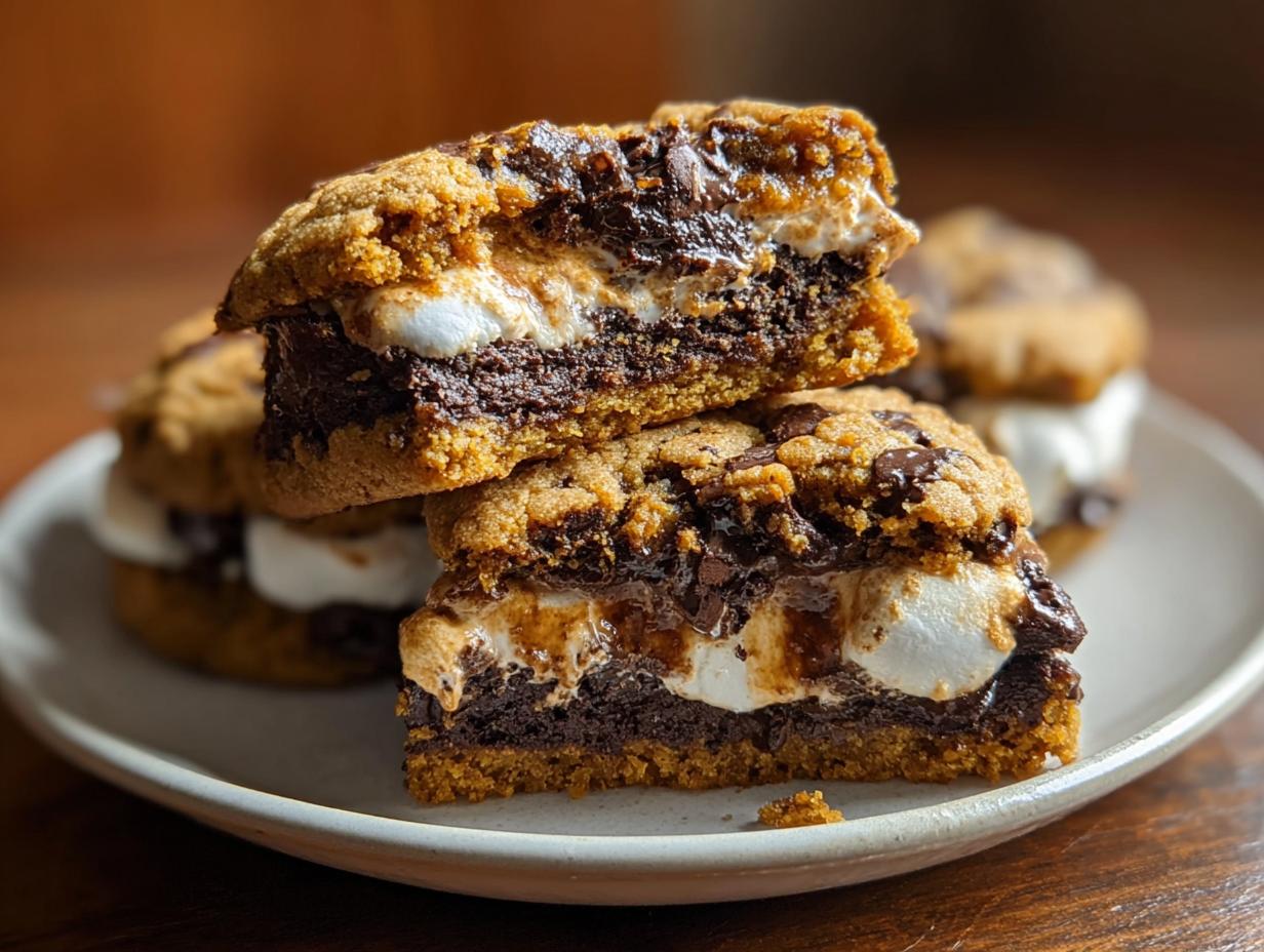 Vegan Pumpkin Smores Cookie