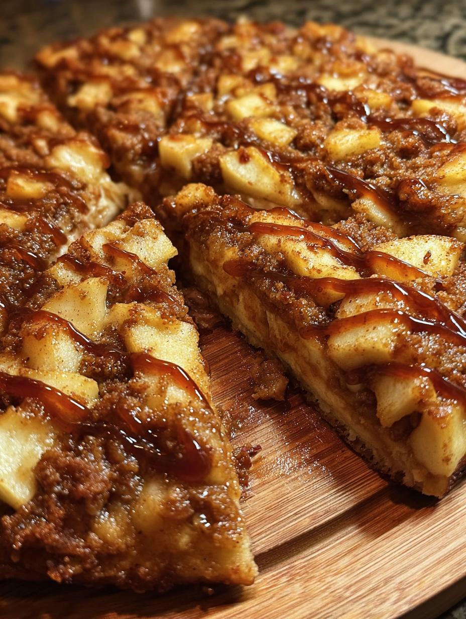 Apple Crisp Pizza: A 250-Calorie Delight for 1! - Apple Crisp Pizza Dessert - additional detail