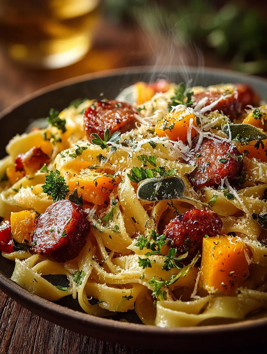 Delicious Autumn Sausage Pasta Squash Recipe to Savor - Autumn Sausage Pasta Squash - main visual representation