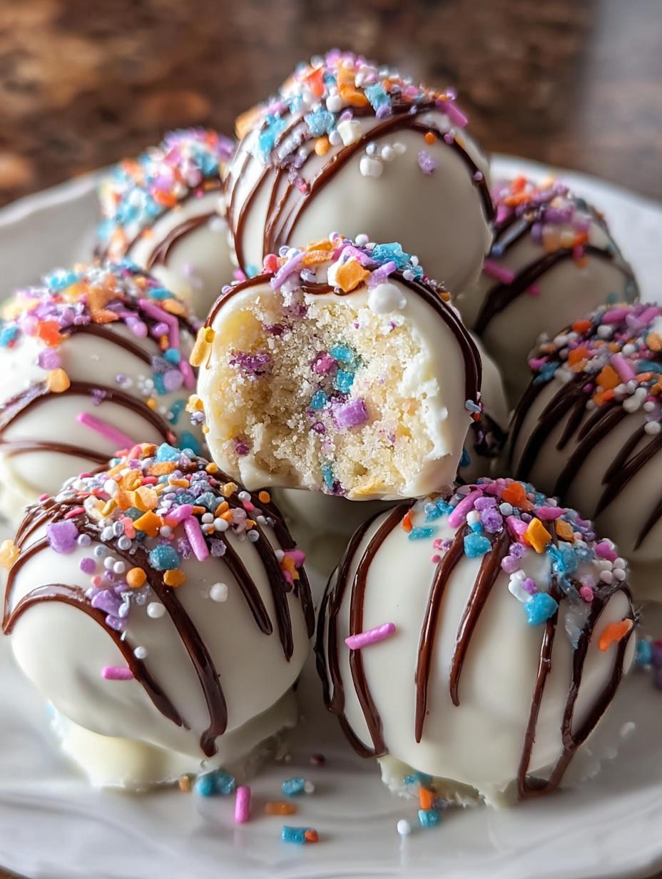 Bake Cake Batter Truffles