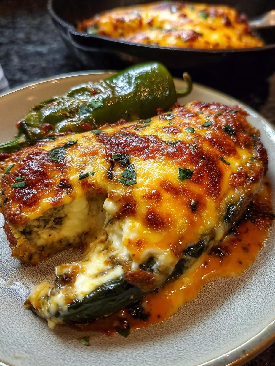 Baked Chili Rellenos Cheese