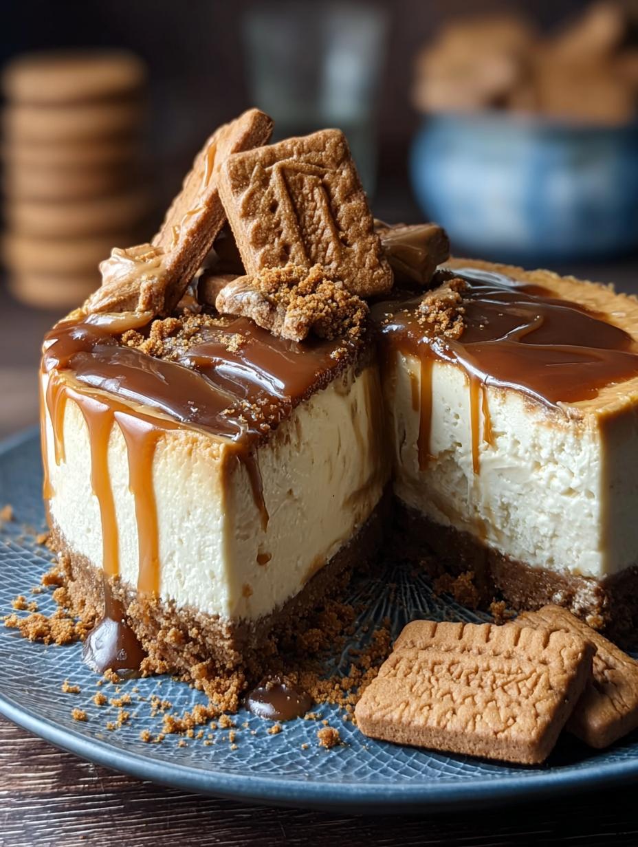 Biscoff Cookie Crust Cheesecake: Amazing No-Bake Treat - Biscoff Cookie Crust Cheesecake - additional detail
