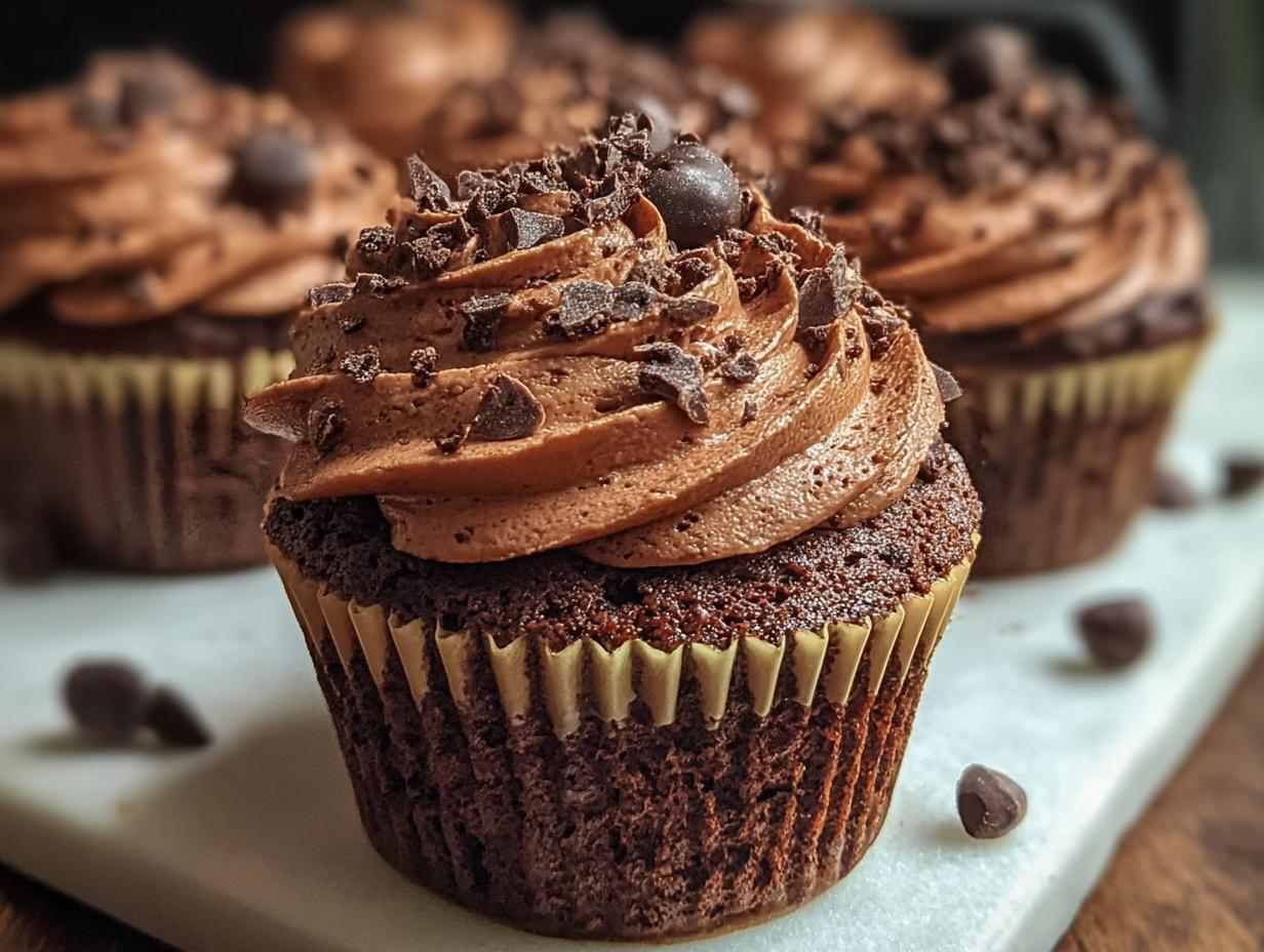Brownie Cupcakes Chocolate Buttercream