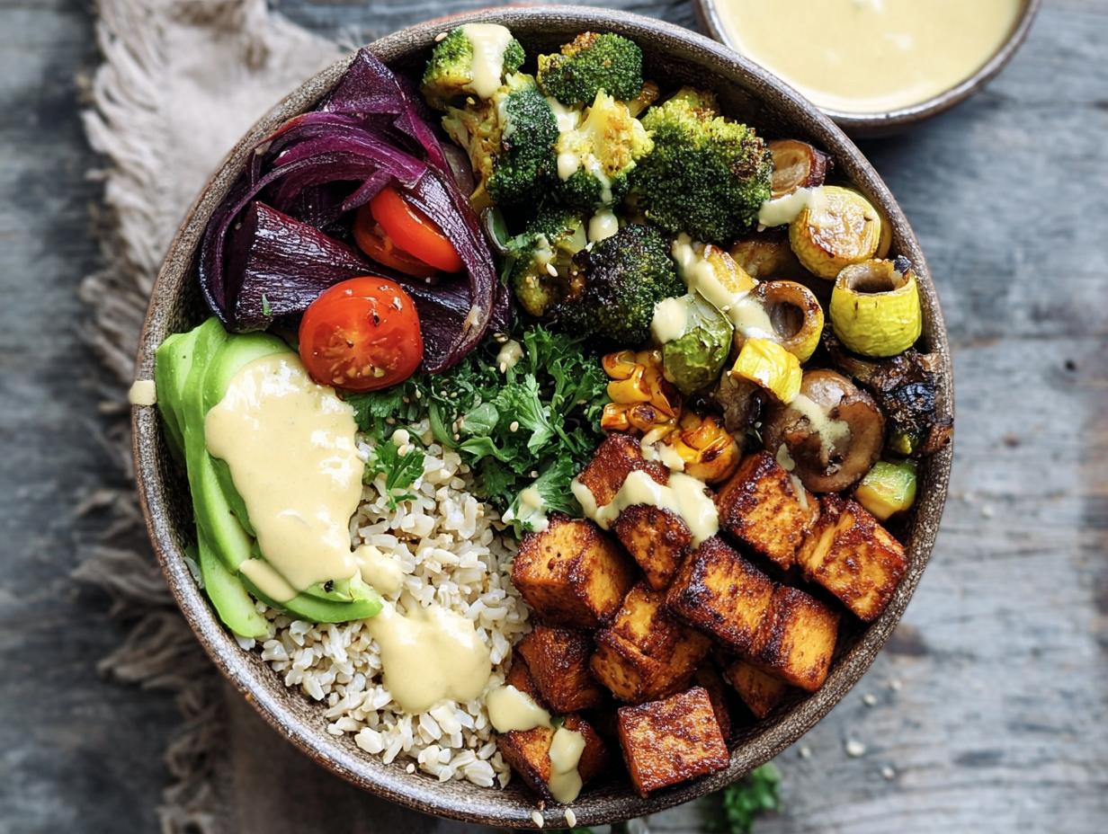 Buddha Bowl Veggies Tahini: Delicious 1-pan Dinner - Buddha Bowl Veggies Tahini - main visual representation