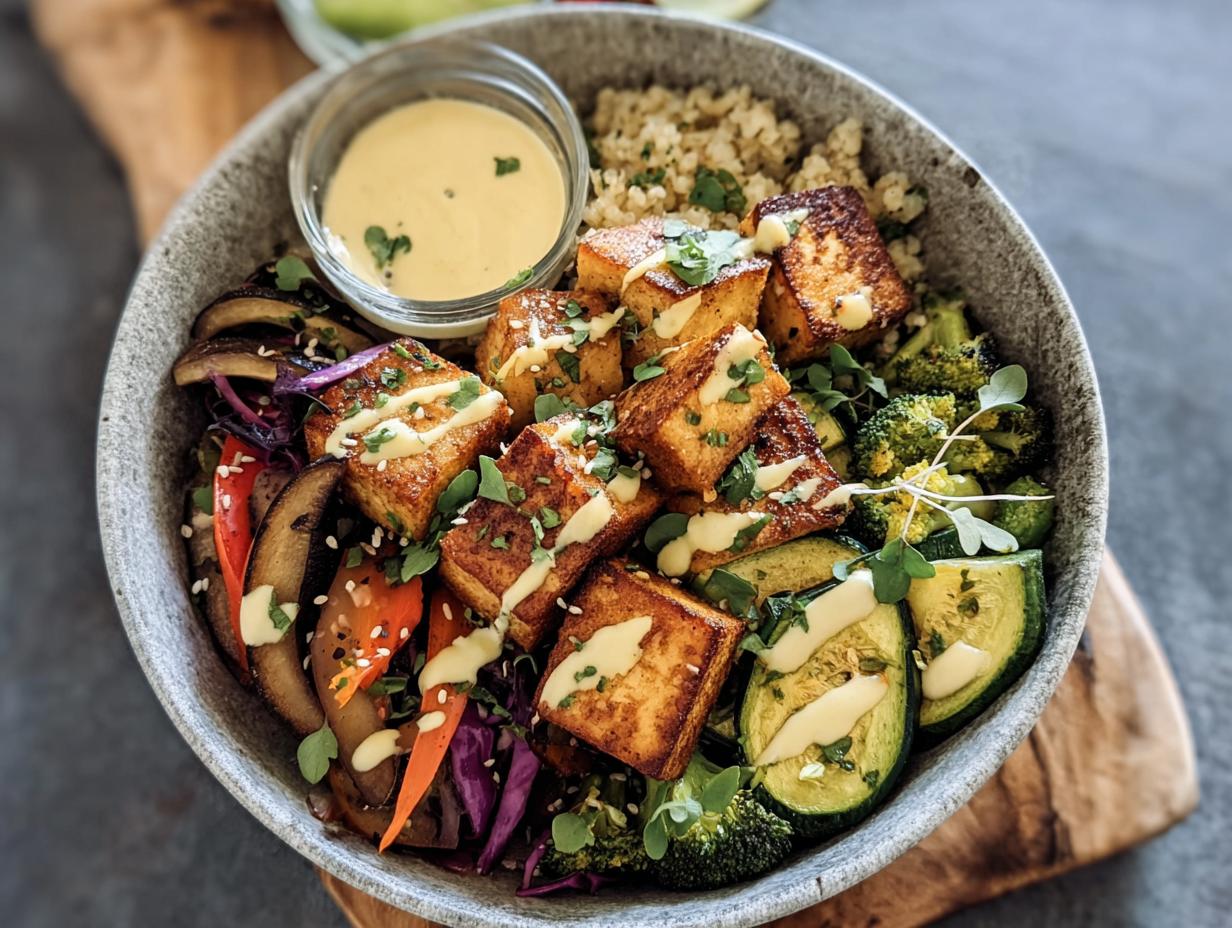 Buddha Bowl Veggies Tahini