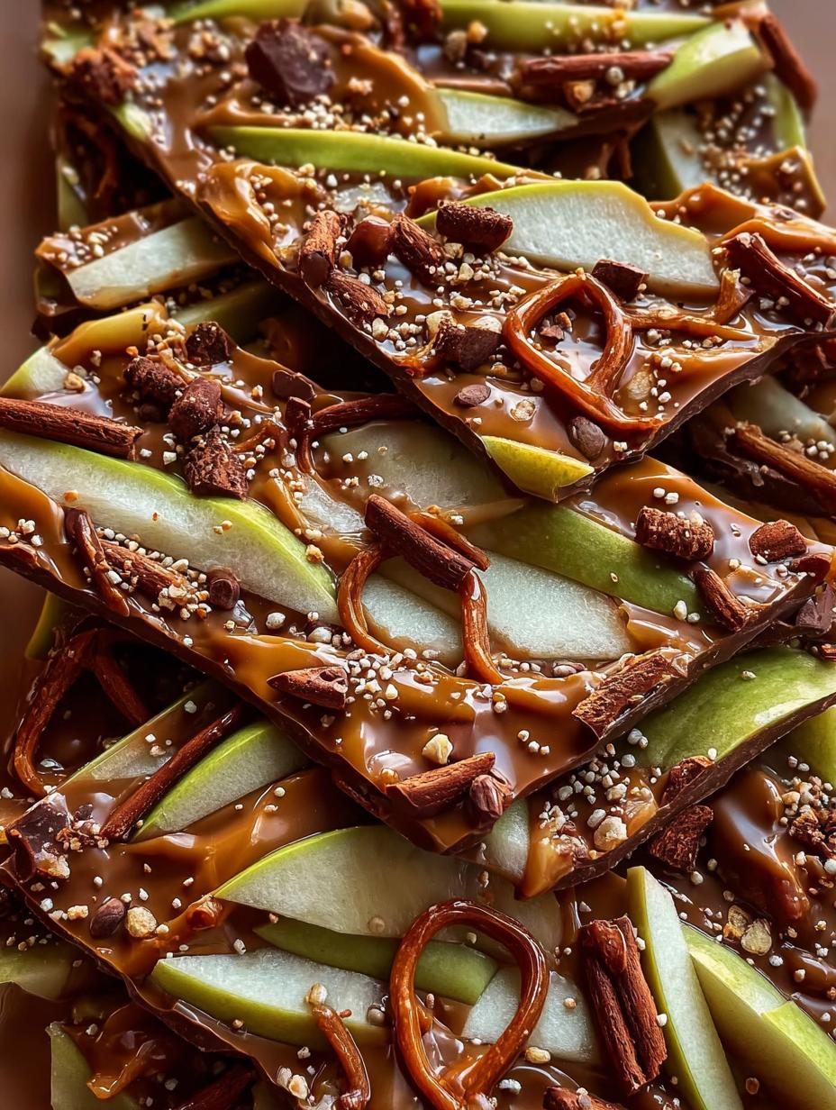 Caramel Apple Bark Dessert