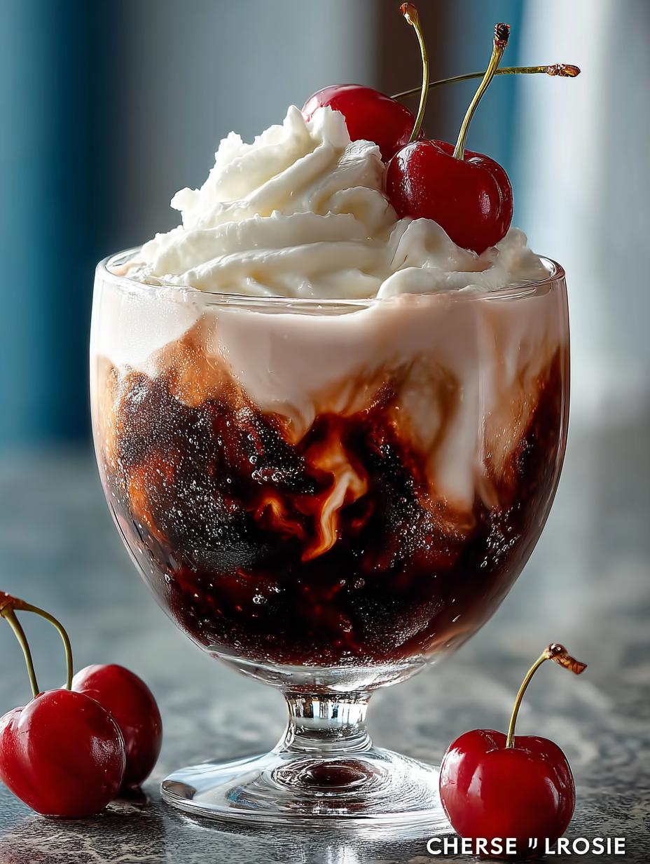 Cherry Rose Mudslide Cocktail