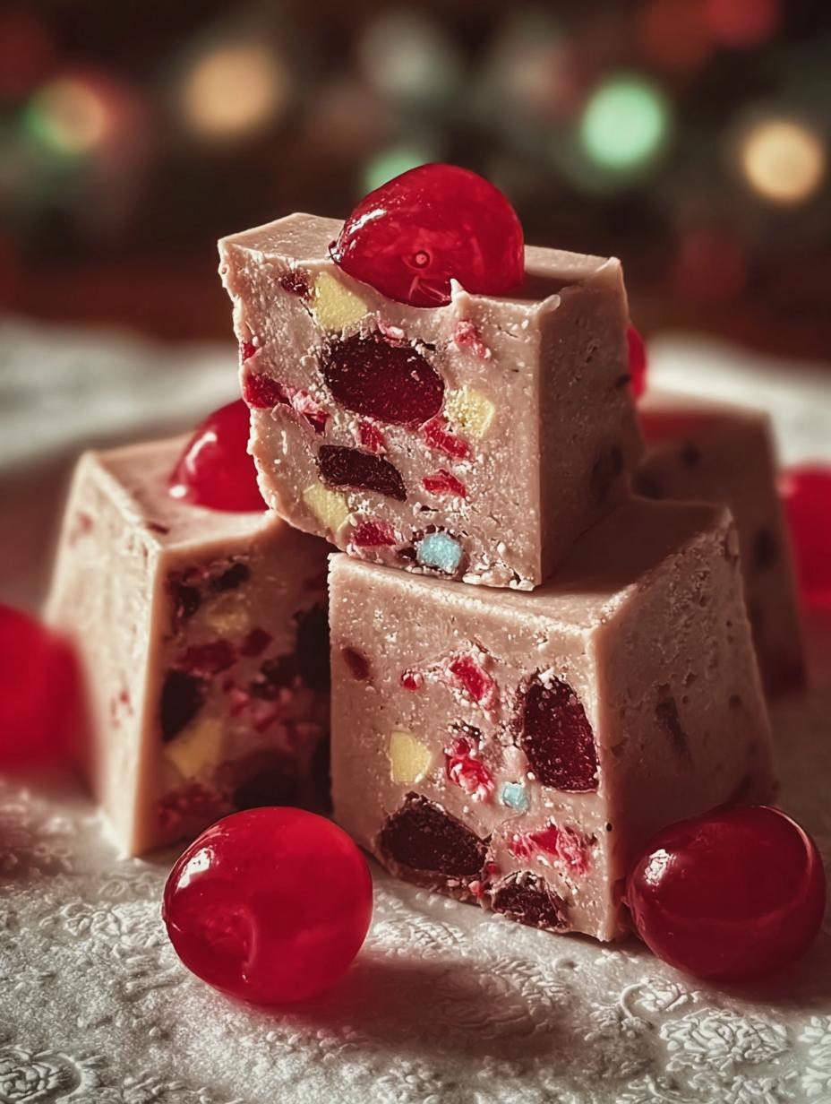 Christmas Cherry Fudge Holiday