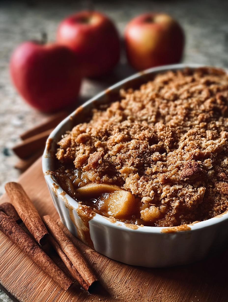 Killer Cinnamon Apple Crisp: 1 Amazing Recipe - Cinnamon Apple Crisp - main visual representation of a baked crisp with a scoop of ice cream
