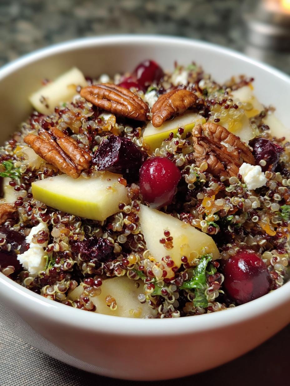 Cranberry Apple Quinoa Salad