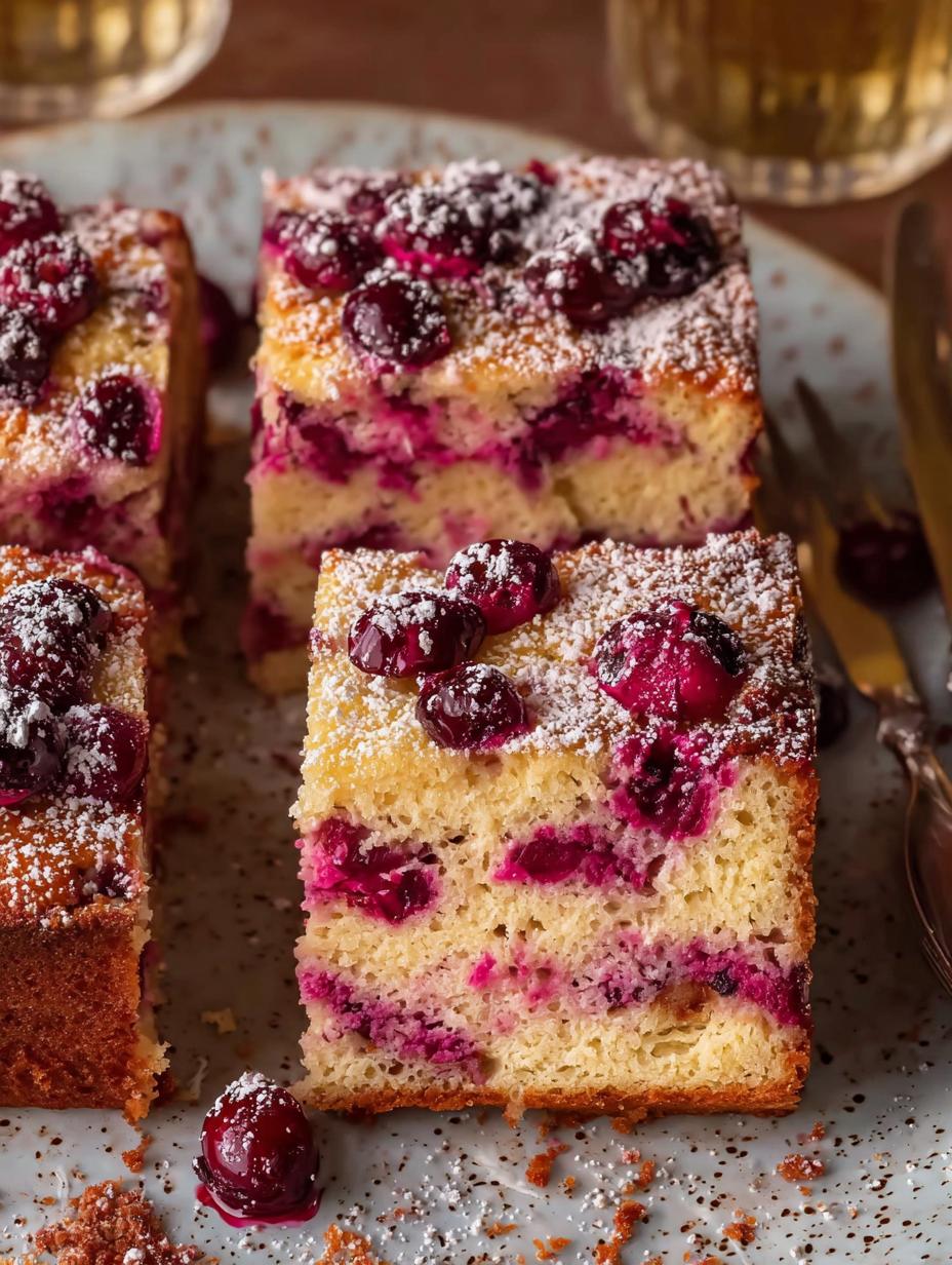 Cranberry Mimosa Breakfast Cake