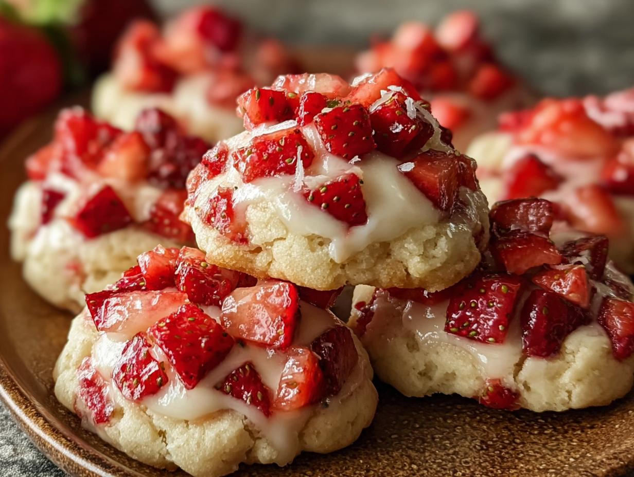 Strawberry Cream Cheese Cookies: 15-Minute Joy - Cream Cheese Strawberry Cookies - additional detail