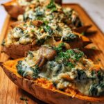 Creamy Mushroom Spinach Stuffed