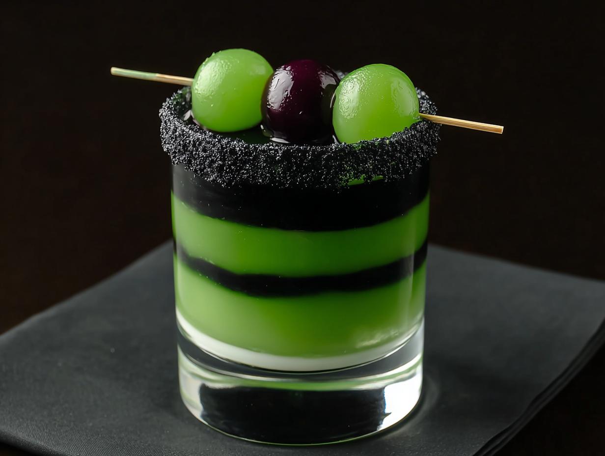 Frankensteins Lab Shots: Wicked 3-Layered Halloween Fun - Frankensteins Lab Shots - additional detail