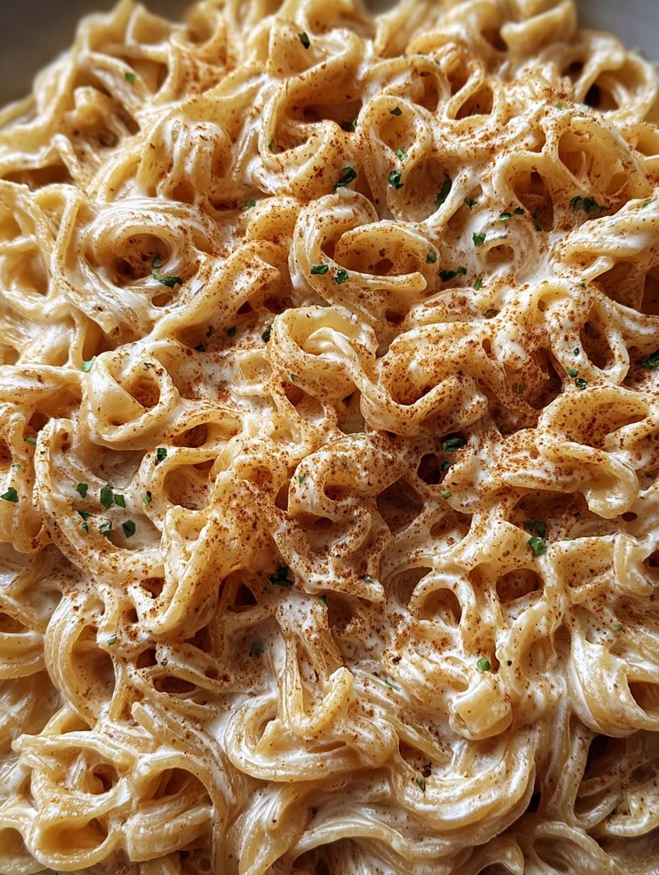 Delicious French Onion Creamy Pasta in a bowl, garnished with fresh parsley, ready to be served
