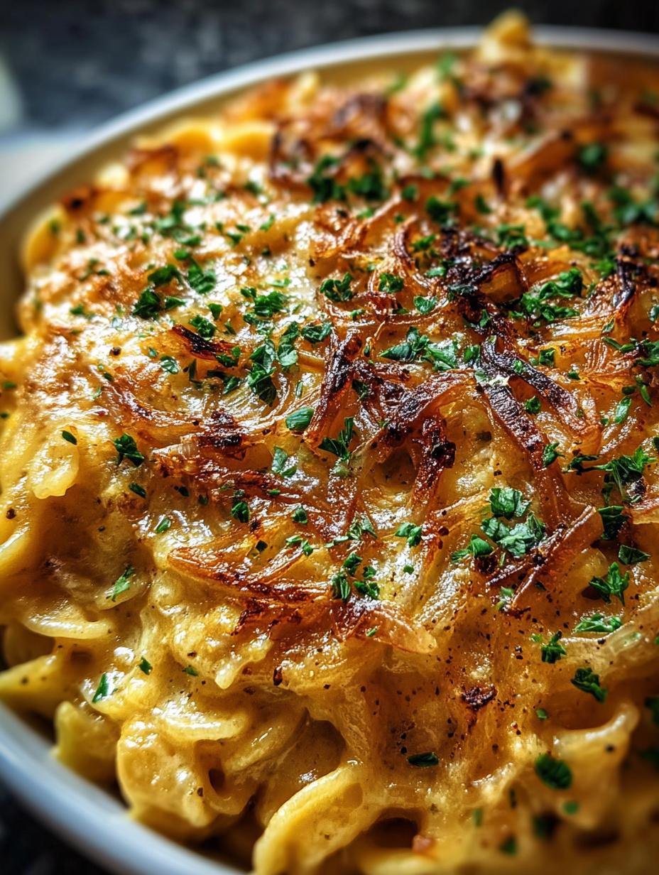 French Onion Creamy Pasta