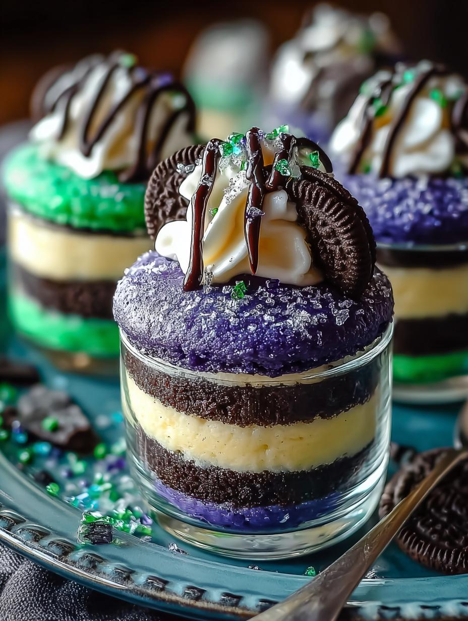 Ghoulishly Fun Beetlejuice Mini Trifles for Halloween - Ghoulishly Fun Beetlejuice Mini - main visual representation