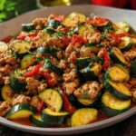 Ground Turkey Zucchini Skillet