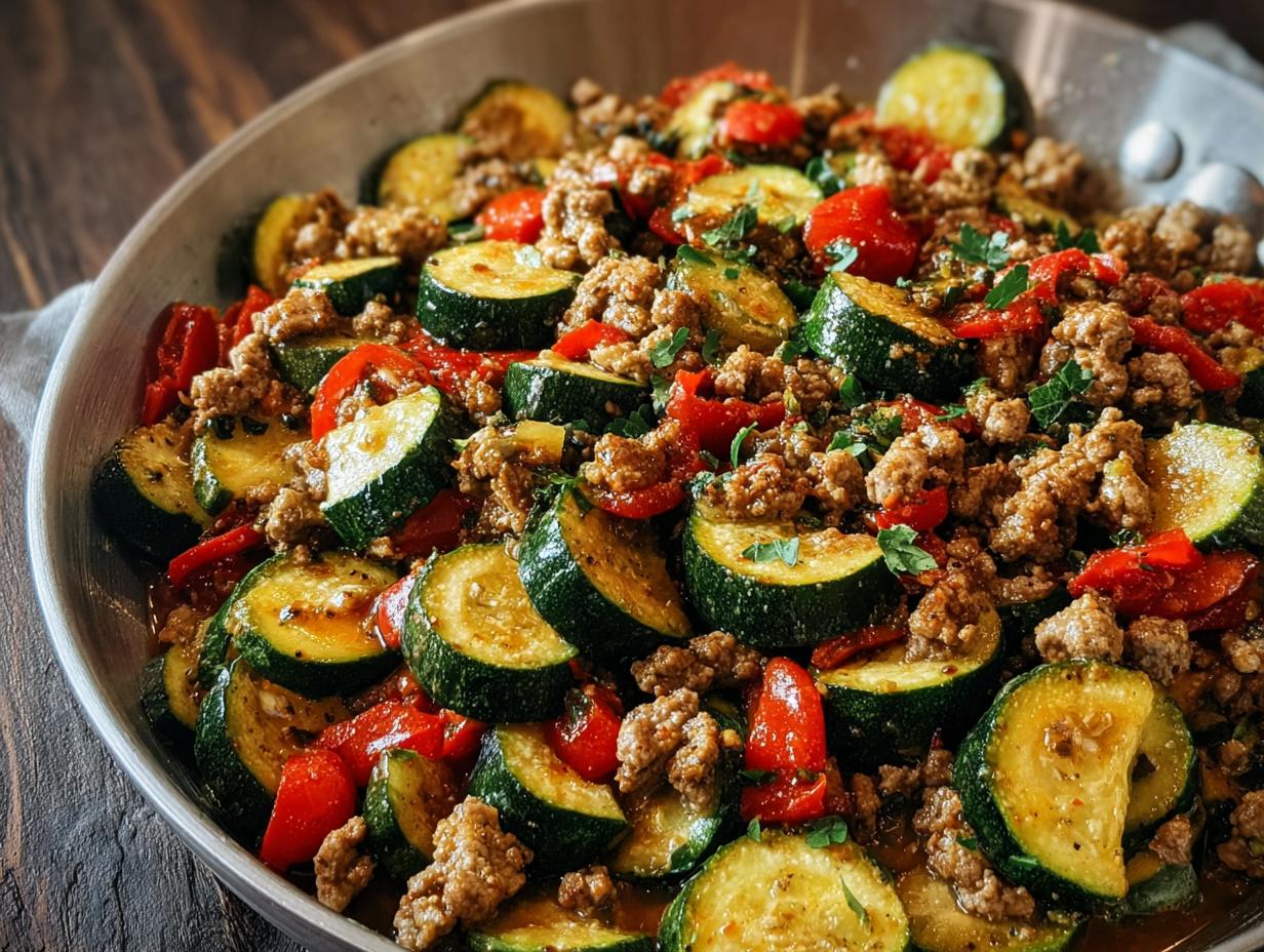 Ground Turkey Zucchini Skillet: Amazing 40-Min Meal - Ground Turkey Zucchini Skillet - additional detail