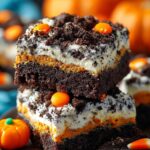Halloween Oreo Cake Bars
