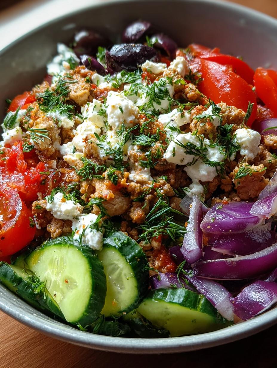Healthy Greek Ground Chicken